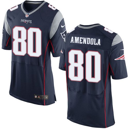 Danny Amendola New England Patriots navy Elite jersey