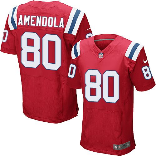 Danny Amendola New England Patriots red Elite jersey