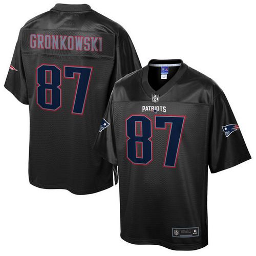 Rob Gronkowski New England Patriots black Pro Line jersey