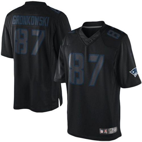Rob Gronkowski New England Patriots black jersey