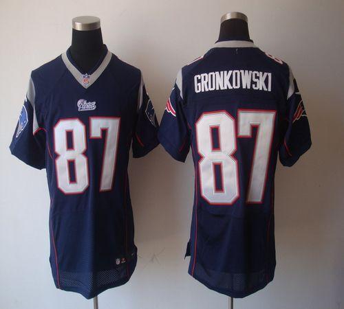 Rob Gronkowski New England Patriots navy Elite jersey