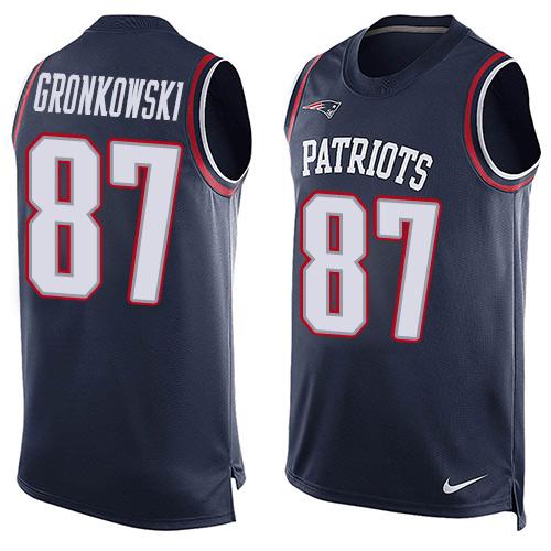 Rob Gronkowski New England Patriots navy jersey