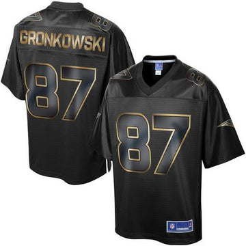Rob Gronkowski New England Patriots black Gold Collection jersey