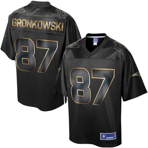 Rob Gronkowski New England Patriots black Gold Collection jersey