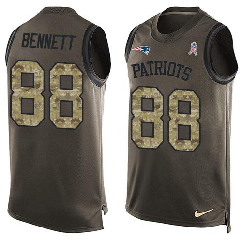 Martellus Bennett New England Patriots green Salute To Service jersey