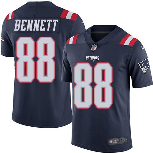 Martellus Bennett New England Patriots navy jersey