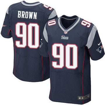 Malcom Brown New England Patriots navy Elite jersey