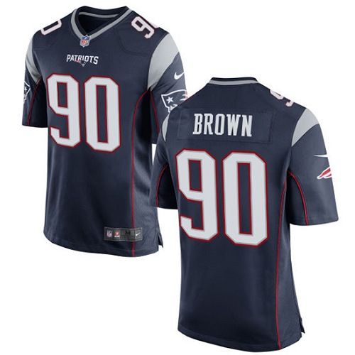 Malcom Brown New England Patriots navy Elite jersey