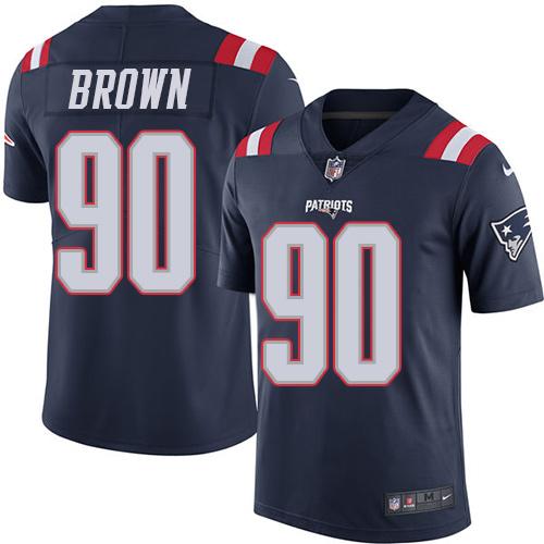 Malcom Brown New England Patriots navy jersey