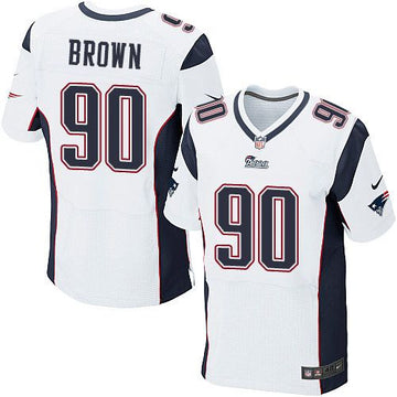 Malcom Brown New England Patriots white Elite jersey