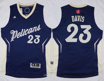 Anthony Davis New Orleans Pelicans navy jersey