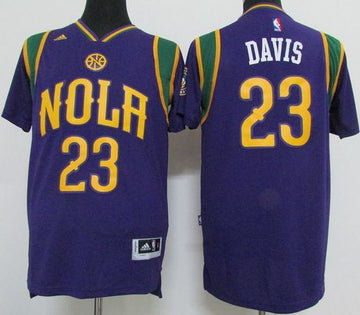 Anthony Davis New Orleans Pelicans purple jersey