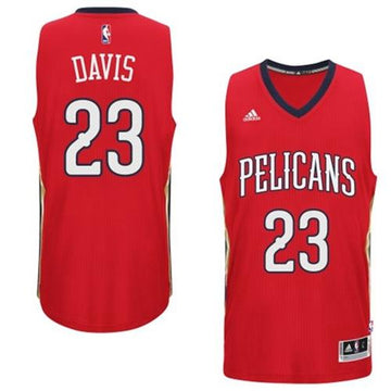 Anthony Davis New Orleans Pelicans red Alternate jersey