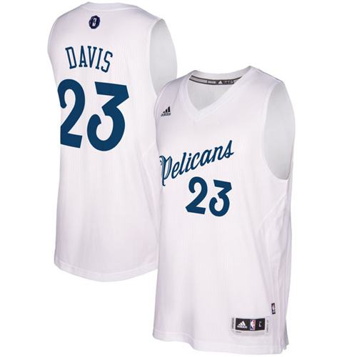 Anthony Davis New Orleans Pelicans white jersey