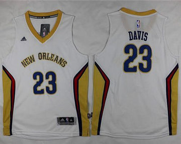 Anthony Davis New Orleans Pelicans white jersey
