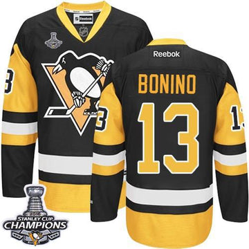 Nick Bonino Pittsburgh Penguins black Alternate jersey