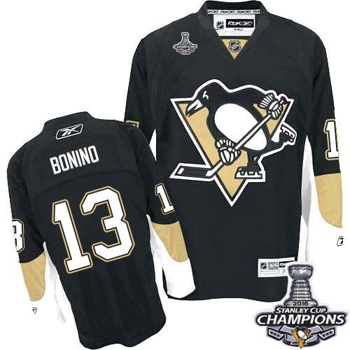 Nick Bonino Pittsburgh Penguins black Home jersey
