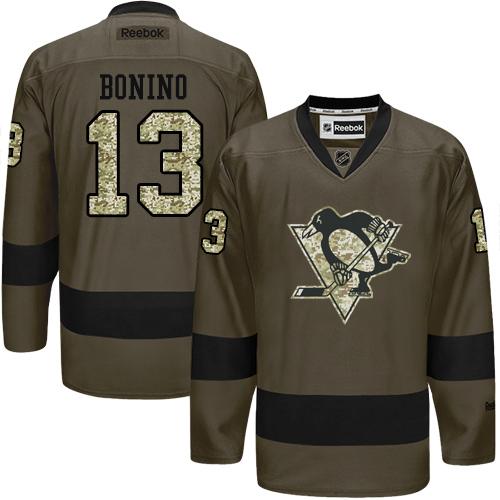 Nick Bonino Pittsburgh Penguins green Salute To Service jersey