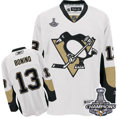 Nick Bonino Pittsburgh Penguins white jersey