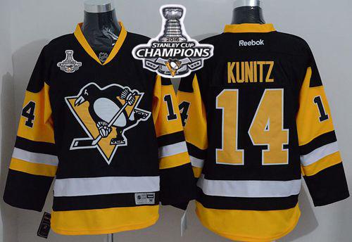 Chris Kunitz Pittsburgh Penguins black Alternate jersey