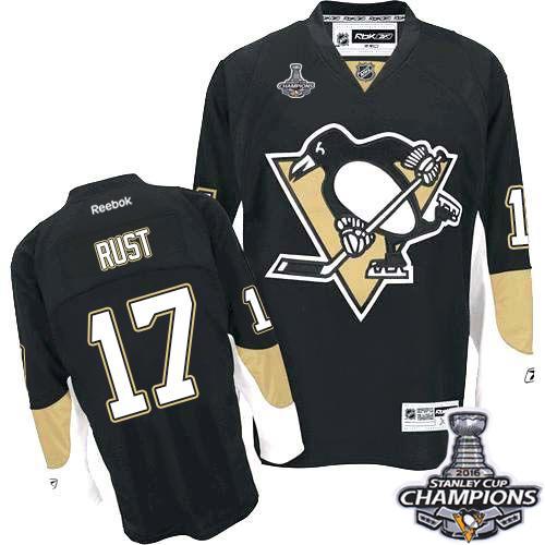 Bryan Rust Pittsburgh Penguins black Home jersey