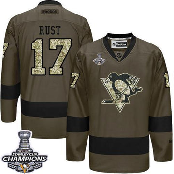 Bryan Rust Pittsburgh Penguins green Salute To Service jersey