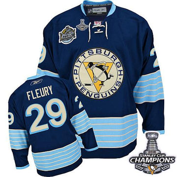 Andre Fleury Pittsburgh Penguins blue Winter Classic jersey