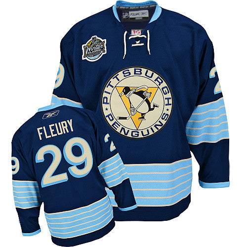 Andre Fleury Pittsburgh Penguins blue Winter Classic jersey