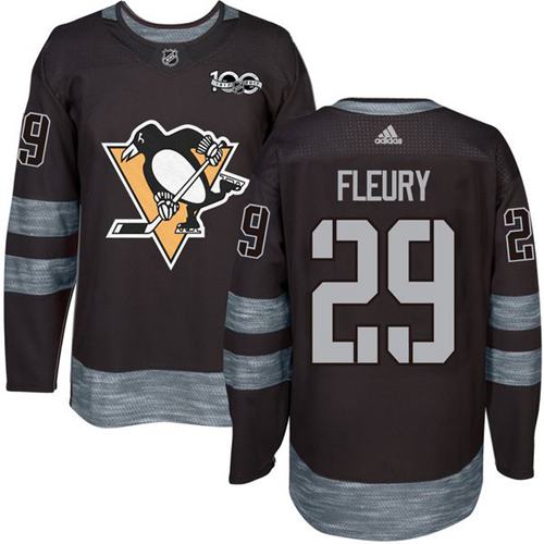 Andre Fleury Pittsburgh Penguins black jersey