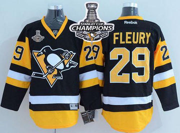 Andre Fleury Pittsburgh Penguins black Alternate jersey