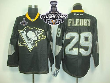 Andre Fleury Pittsburgh Penguins black jersey