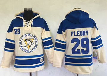 Andre Fleury Pittsburgh Penguins cream jersey