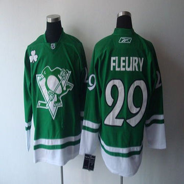 Andre Fleury St Patty's Day Pittsburgh Penguins jersey