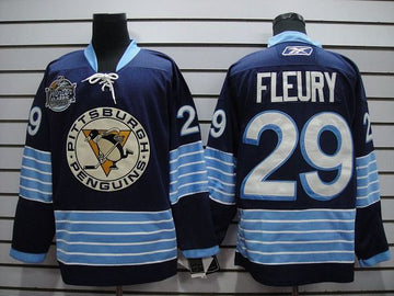 Andre Fleury Pittsburgh Penguins blue Winter Classic jersey