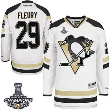Andre Fleury Pittsburgh Penguins white Stadium Series jersey