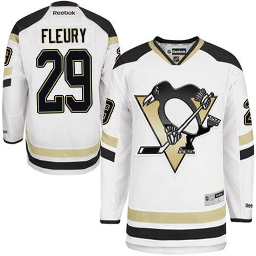 Andre Fleury Pittsburgh Penguins white Stadium Series jersey