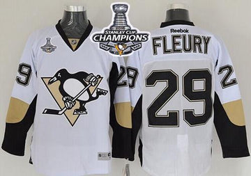 Andre Fleury Pittsburgh Penguins white jersey
