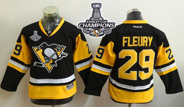 Marc-Andre Fleury Pittsburgh Penguins black Alternate jersey