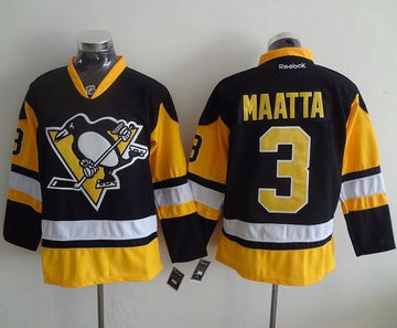 Olli Maatta Pittsburgh Penguins black Alternate jersey