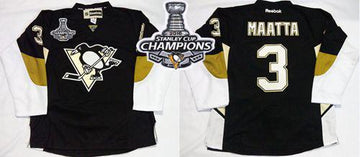 Olli Maatta Pittsburgh Penguins black Home jersey