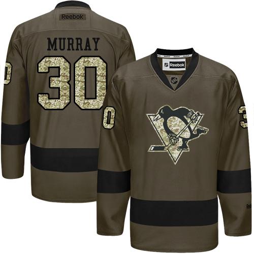 Matt Murray Pittsburgh Penguins green Salute To Service jersey