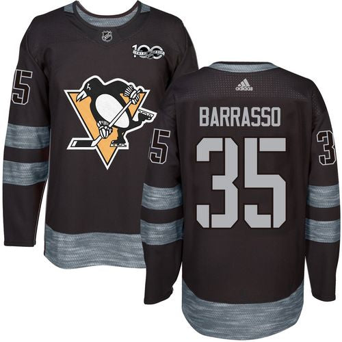 Tom Barrasso Pittsburgh Penguins black jersey