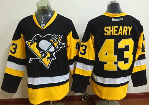 Conor Sheary Pittsburgh Penguins black Alternate jersey