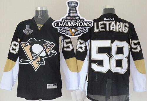 Kris Letang Pittsburgh Penguins black jersey