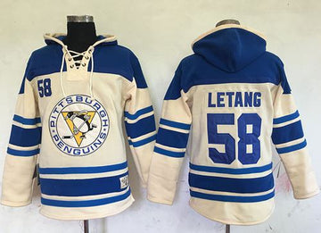 Kris Letang Pittsburgh Penguins cream jersey