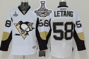 Kris Letang Pittsburgh Penguins white jersey