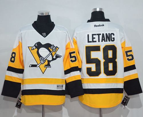 Kris Letang Pittsburgh Penguins white Away jersey