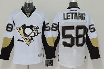 Kris Letang Pittsburgh Penguins white jersey