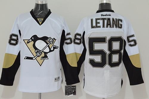 Kris Letang Pittsburgh Penguins white jersey