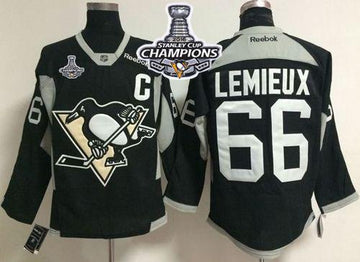 Mario Lemieux Pittsburgh Penguins black jersey